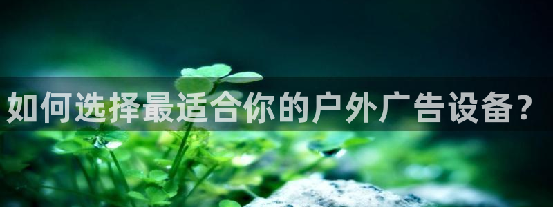 杏宇平台官网注册：如何选择最适合你的户外广告设备？