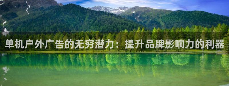 杏宇平台登录步骤是什么：单机户外广告的无穷潜力：提升品牌影响力的利器