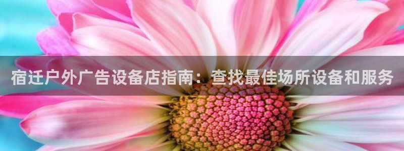 杏宇平台代理怎么赚钱快：宿迁户外广告设备店指南：查找最佳场所设备和服务