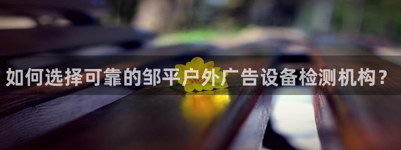 杏宇平台登录步骤：如何选择可靠的邹平户外广告设备检测机构？