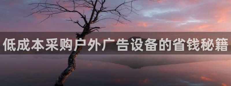 杏宇平台注册地址：低成本采购户外广告设备的省钱秘籍