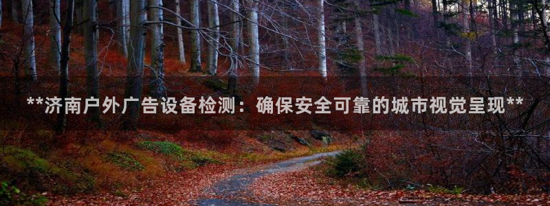 杏宇平台注册地址：**济南户外广告设备检测：确保安全可靠的城市视觉呈现**