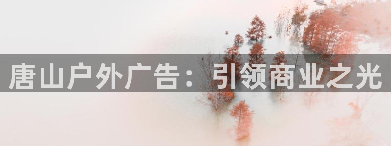 杏宇平台官网注册：唐山户外广告：引领商业之光