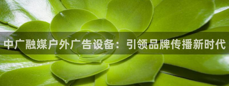 杏宇平台好吗：中广融媒户外广告设备：引领品牌传播新时代