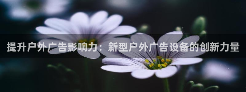 杏宇平台招商电话号码：提升户外广告影响力：新型户外广告设备的创新力量