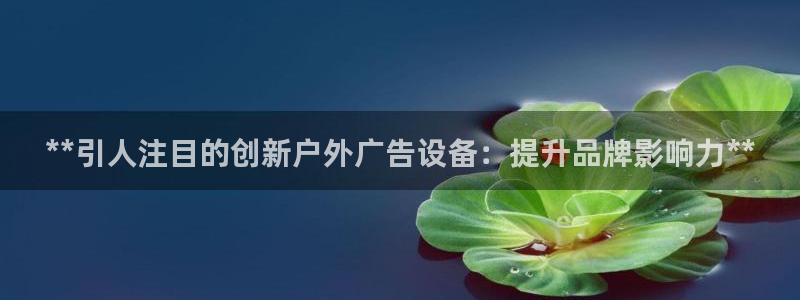 杏宇平台招商怎么样：**引人注目的创新户外广告设备：提升品牌影响力**