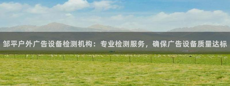 杏宇平台登录方法：邹平户外广告设备检测机